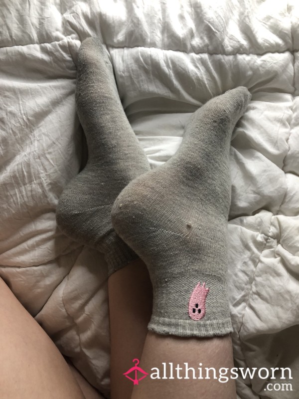 Grey Ghost Socks 👻