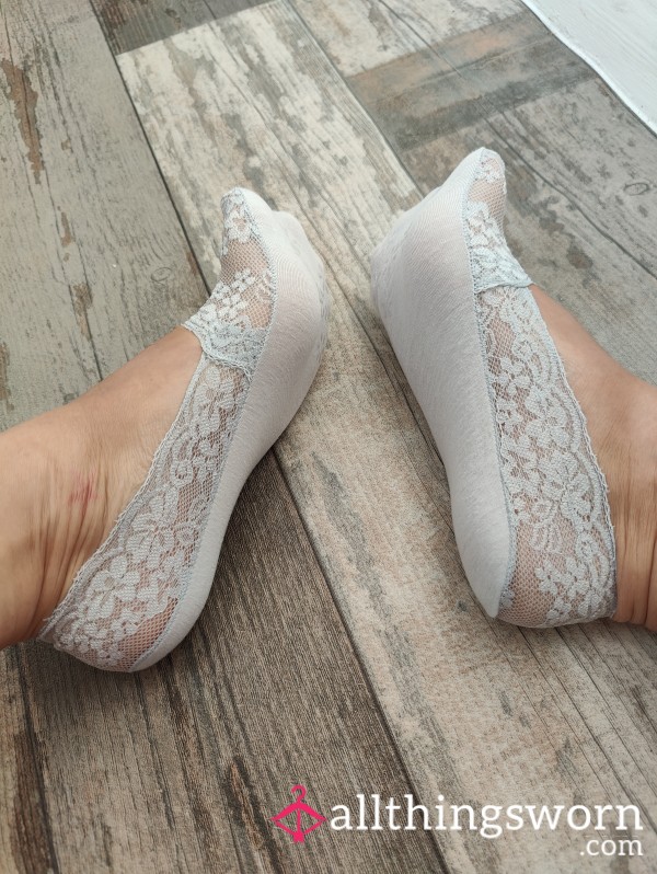 Grey Lace Socks