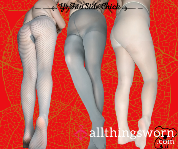 Grey & Off White Pantyhose (3)