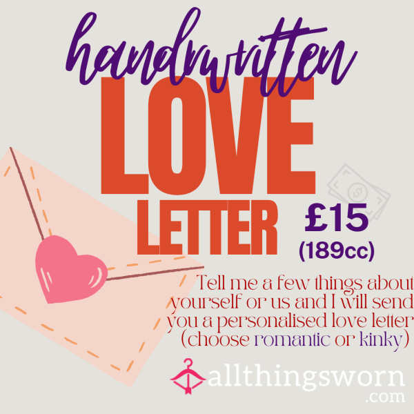 Handwritten Love Letter