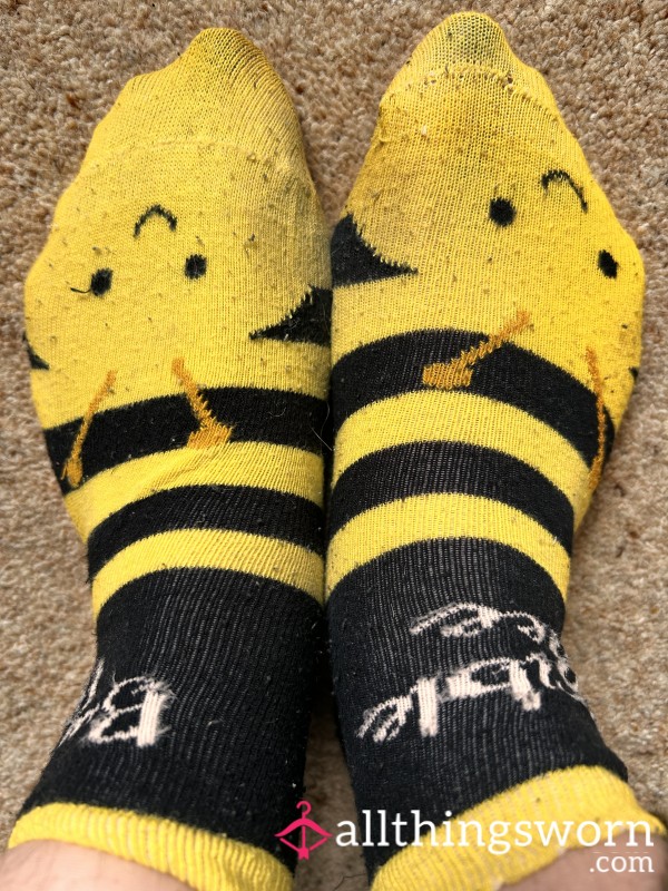 Holey Bumble Bee Socks