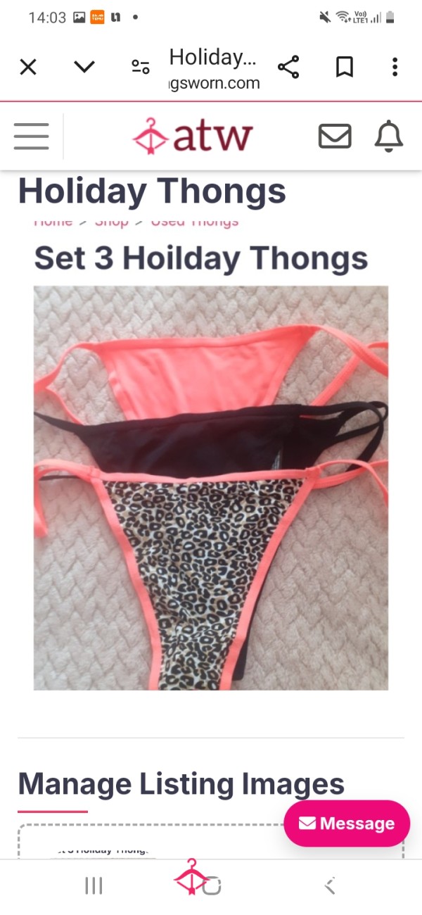 Holiday Thongs