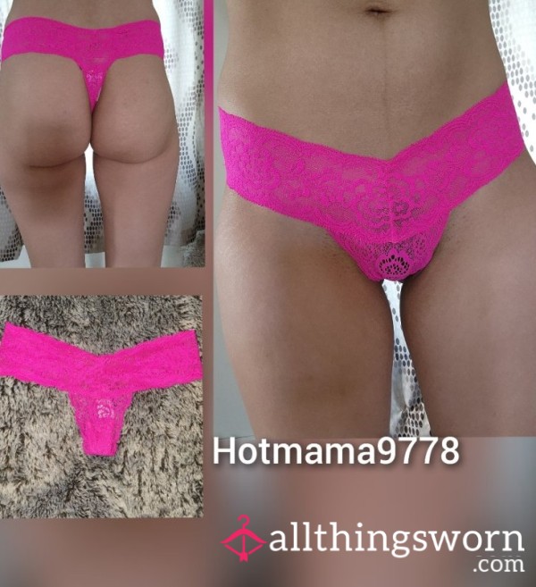 Hot Neon Pink Thong