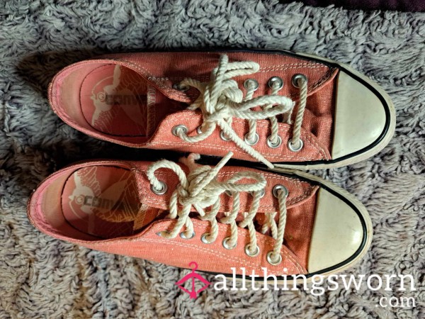 Hot Pink Sparkle Converse