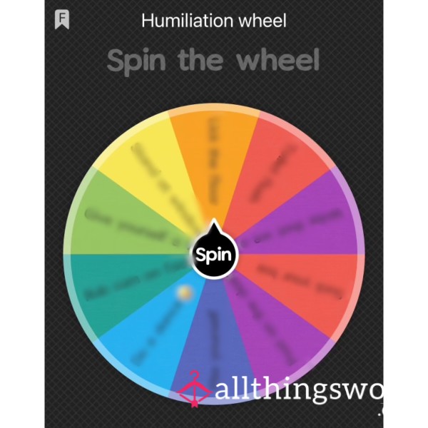 Humiliation Task Wheel🤡😂👏🏻