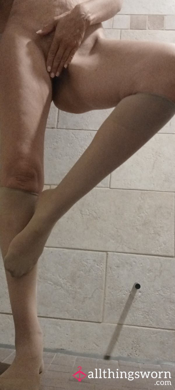 Knee High Nylon Nude Socks