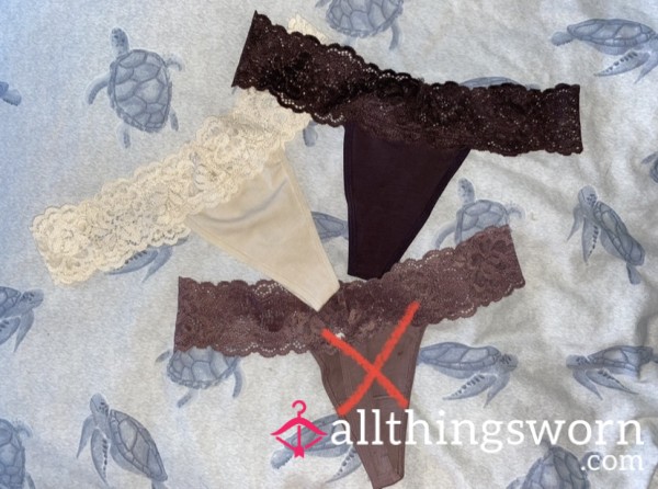 Lace Trim Thong (48 Hour)
