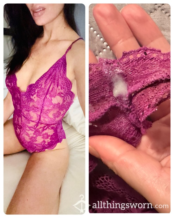 Lacy Lingerie Full Of C*m