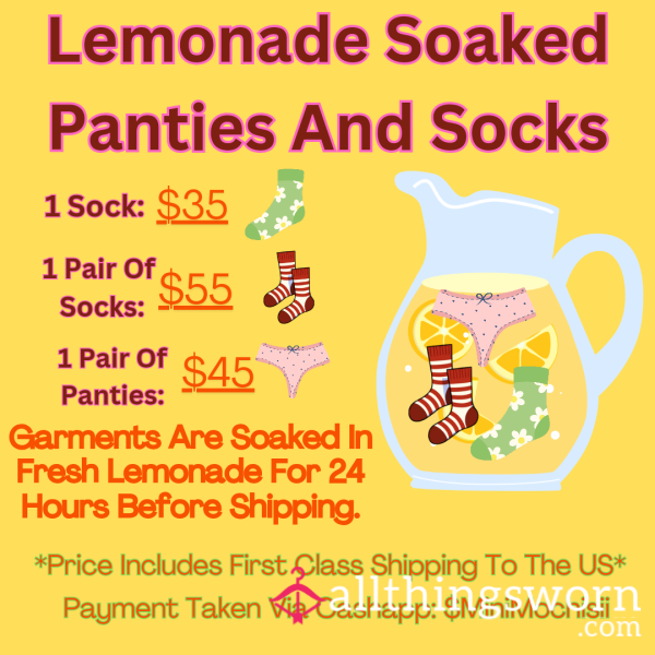 Lemonade Soaked Panties And Socks