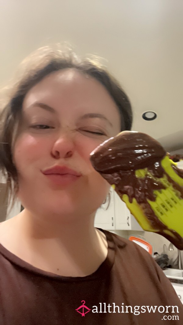 Licking Brownie Batter Off A Whisk And Moaning