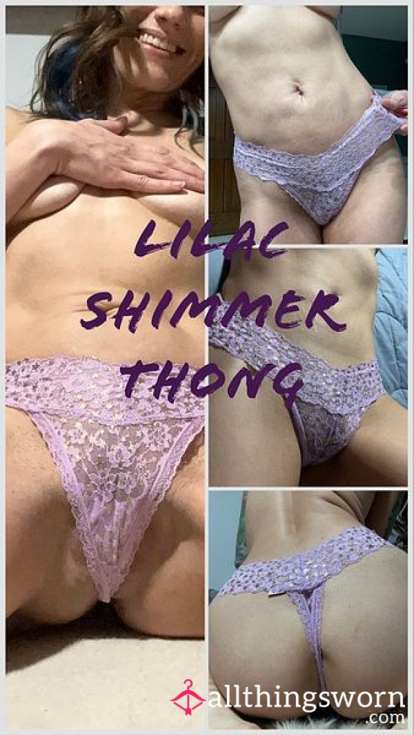 Lilac Shimmer Thong 💜