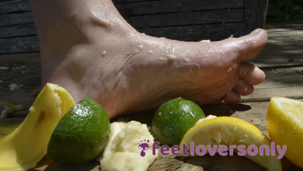 Lime Squishing Toes