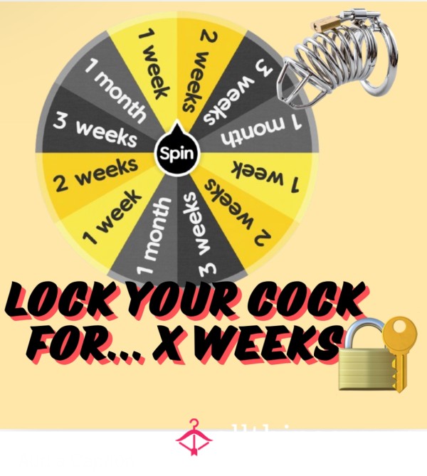 Lock Your C*ck For ? Weeks - Chast*ty Spin Edging Denial Wheel For Cuck Sissy Slave Beta Losers