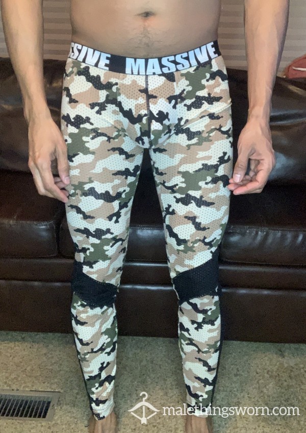 M AC Mesh Camo Tights