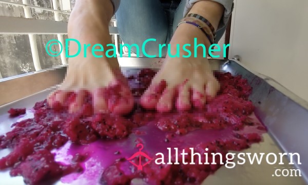 Making Red Dragonfruit Toe Jam