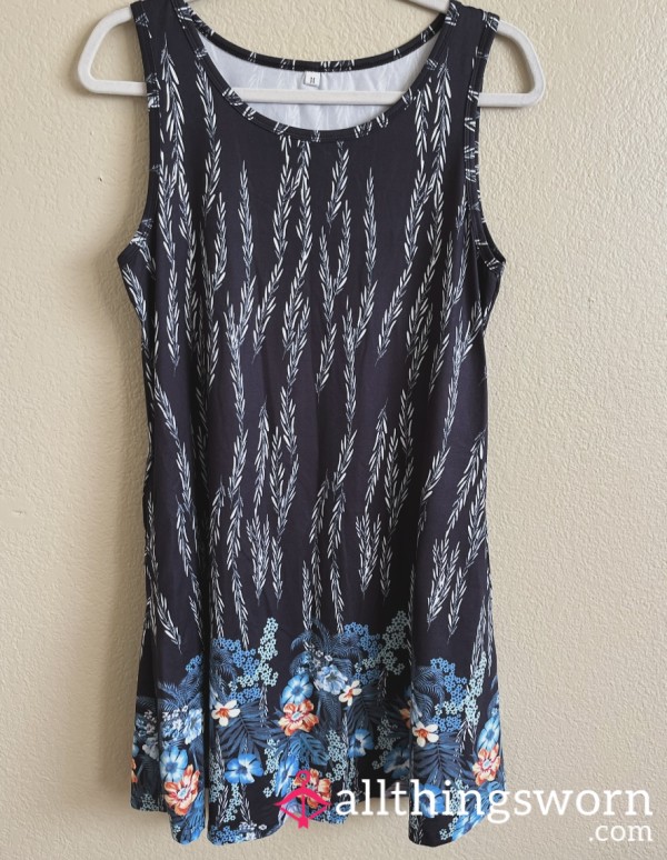 Medium Stretchy Casual Flor*l Dress