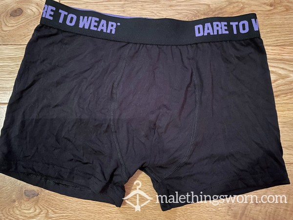 Men's Dare To Wear Bamboo Black Boxer Trunks (S)