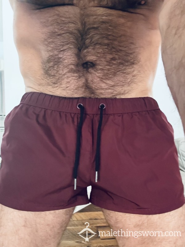 Men’s S**y Cut-Out Lined Rugby Shorts (SOLD)