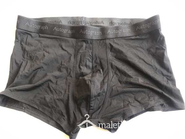 Men’s Silky Feel Autograph Black Boxers