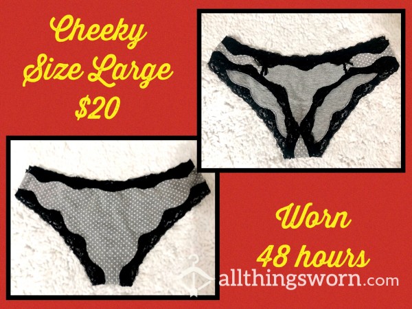 MILF Cheeky Panties 24 Hr. Wear + C*m