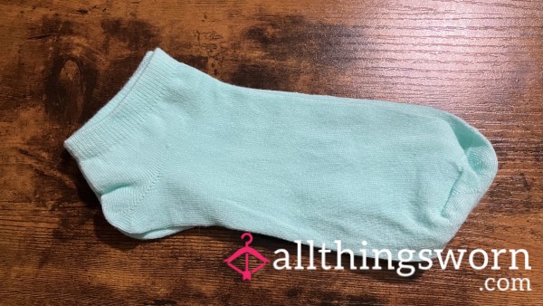 Mint Green Ankle Socks - Includes US Shipping & 24 Hr Wear -
