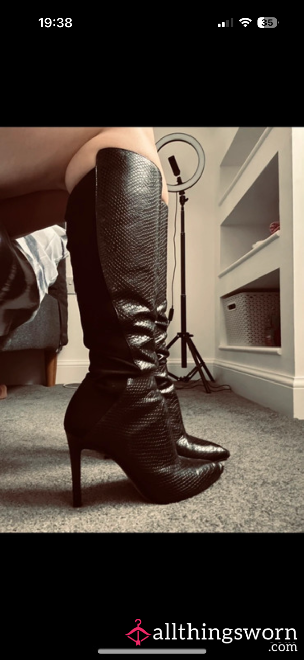 Mistress Leather Boots Size 5