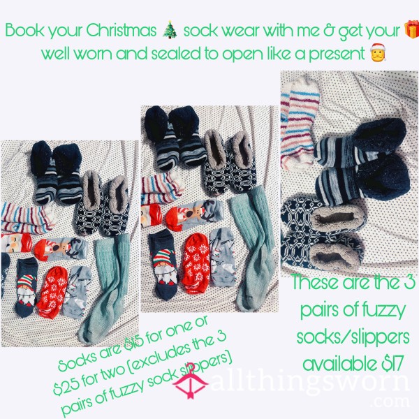 MM's Holiday Sock Wear, Accepting Bookings Now 🎄🎁🧦