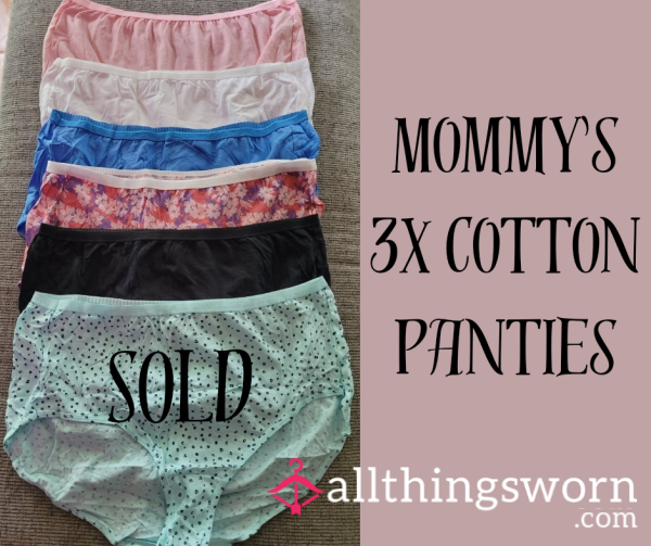 Mommy's 3X Cotton Brief Panties.