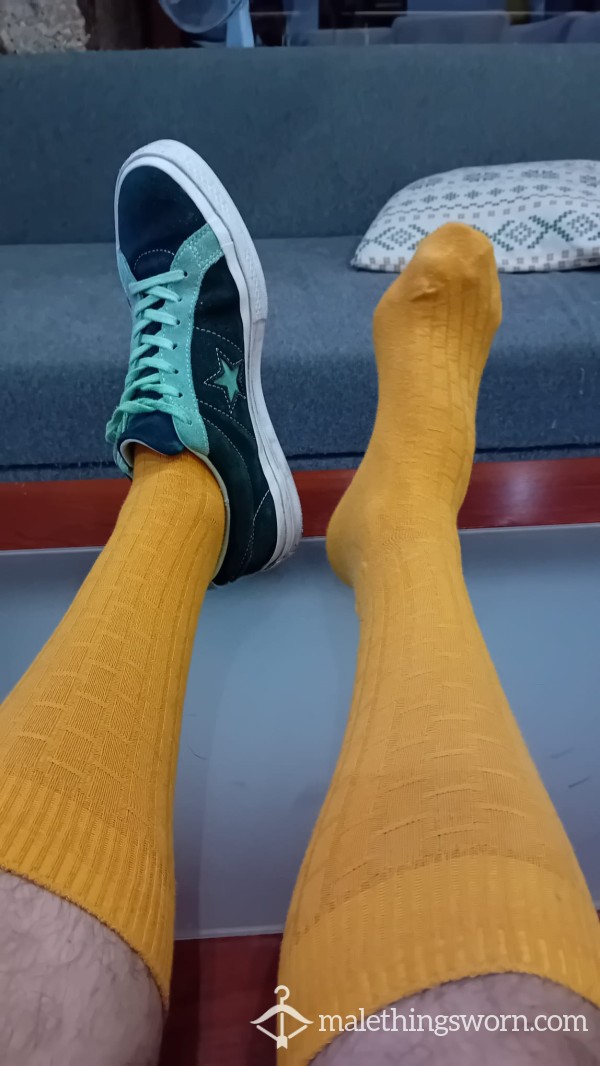 Mustard Thin Socks