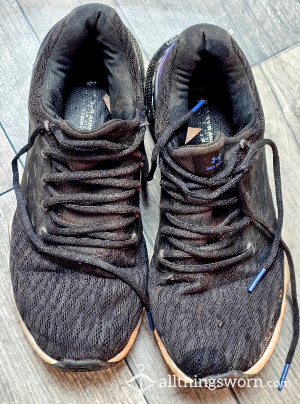 My Extremely Well Worn Stinking Ruined Under Armour Gym Shoes For You Foot Fetish Lovers...