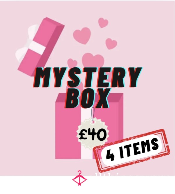 Mystery Box - 4 Items For £40 - Bra Panties Socks Tenga Eggs Vials Pu**y Lollipops Pics Vids Etc