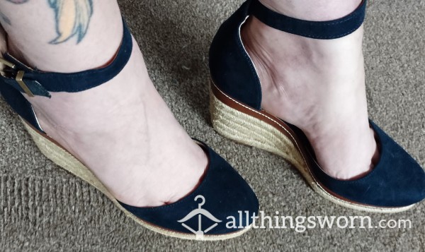 20% Off My Navy Blue Wedge Shoes - Dress Up Or Down
