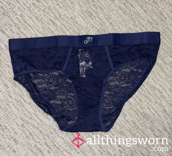 Navy Lace Panties