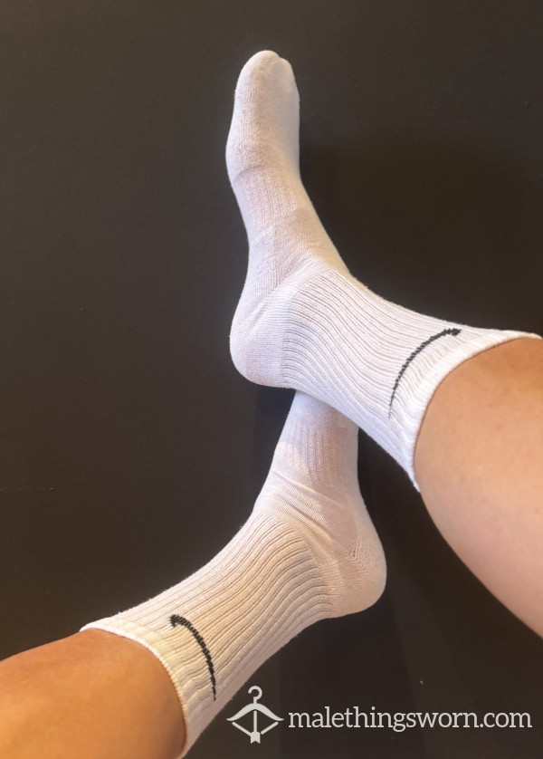 Newish Classic White Nike Socks