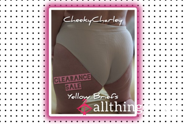 CLEARANCE SALE Yellow Briefs