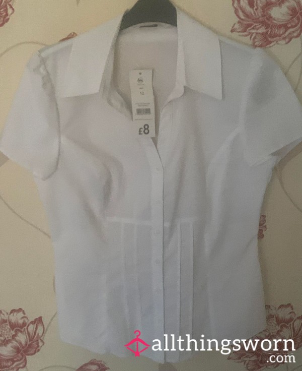 NWT, White Blouse, Size 12