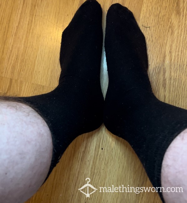 Office Black Thin Socks Used (Strong Smell)