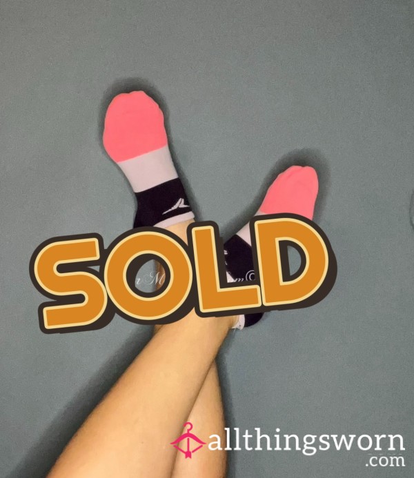 🧦 Old Pink Ankle Workout Socks