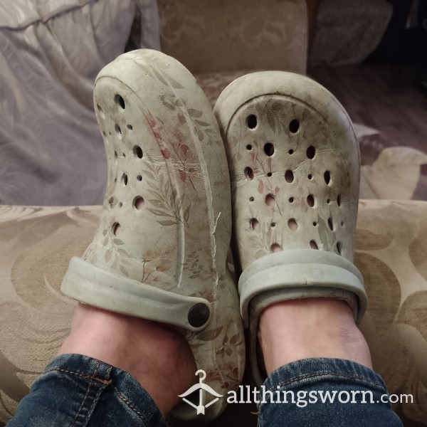 20% Off My Old Worn Crocs - Ruined