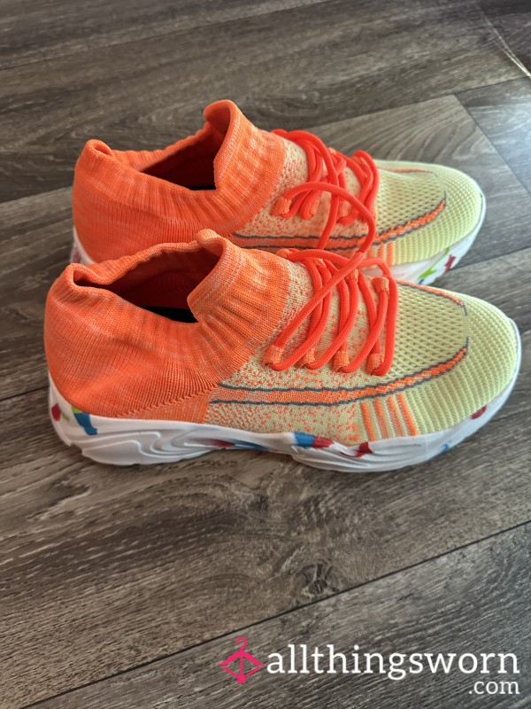 Orange And Yellow Sneakers