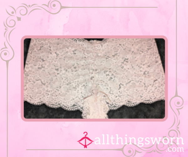 Pale Pink Lace Pantys