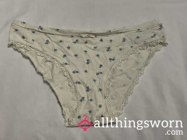 Panties With Blue Flowers