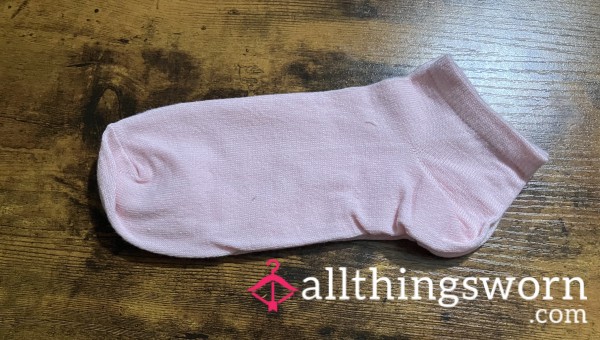 Pastel Pink Ankle Socks - US Shipping & 24 Hr Wear Included -