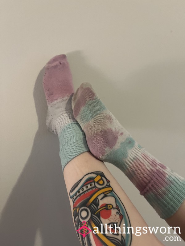 Pastel TieDye Gym Socks
