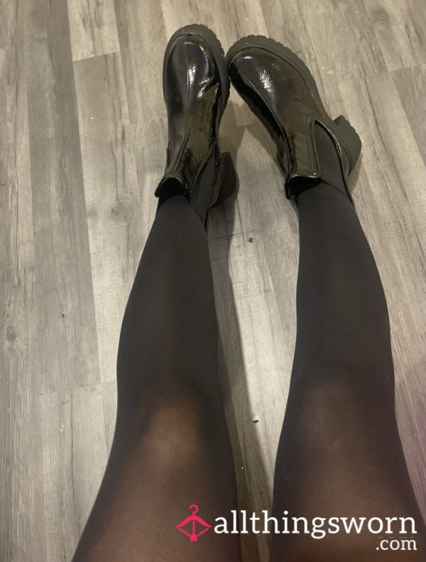 Patent Chunky Boots 🥾