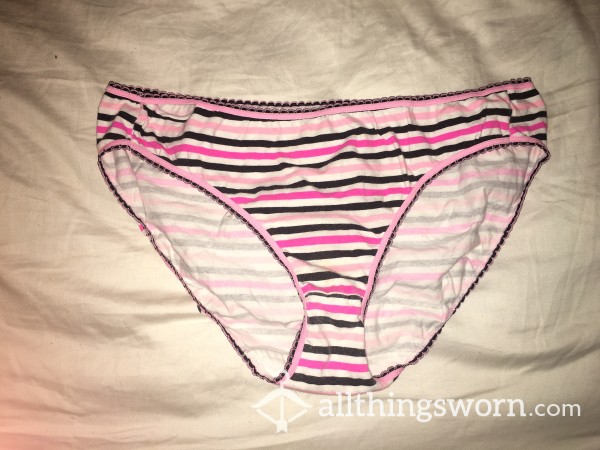 Pink And Black Striped Full Backs