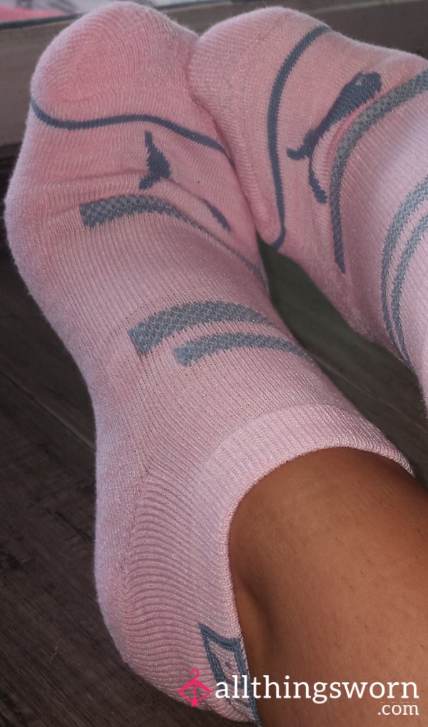 Pink & Blue Puma Ankle Socks