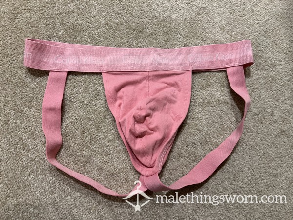 Pink Calvin Klein Jockstrap Medium