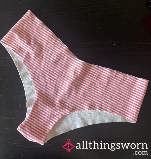 Pink, Cheeky Hipster Panties. Size L