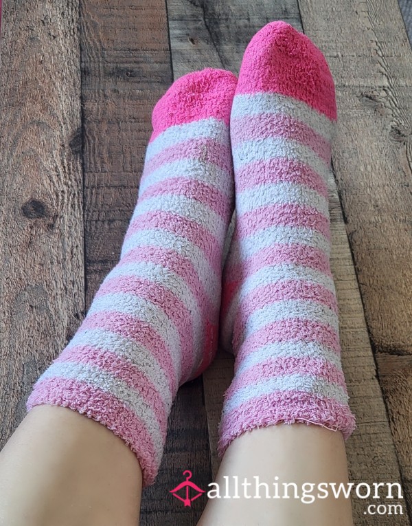 Pink Fluffy Fuzzy Socks